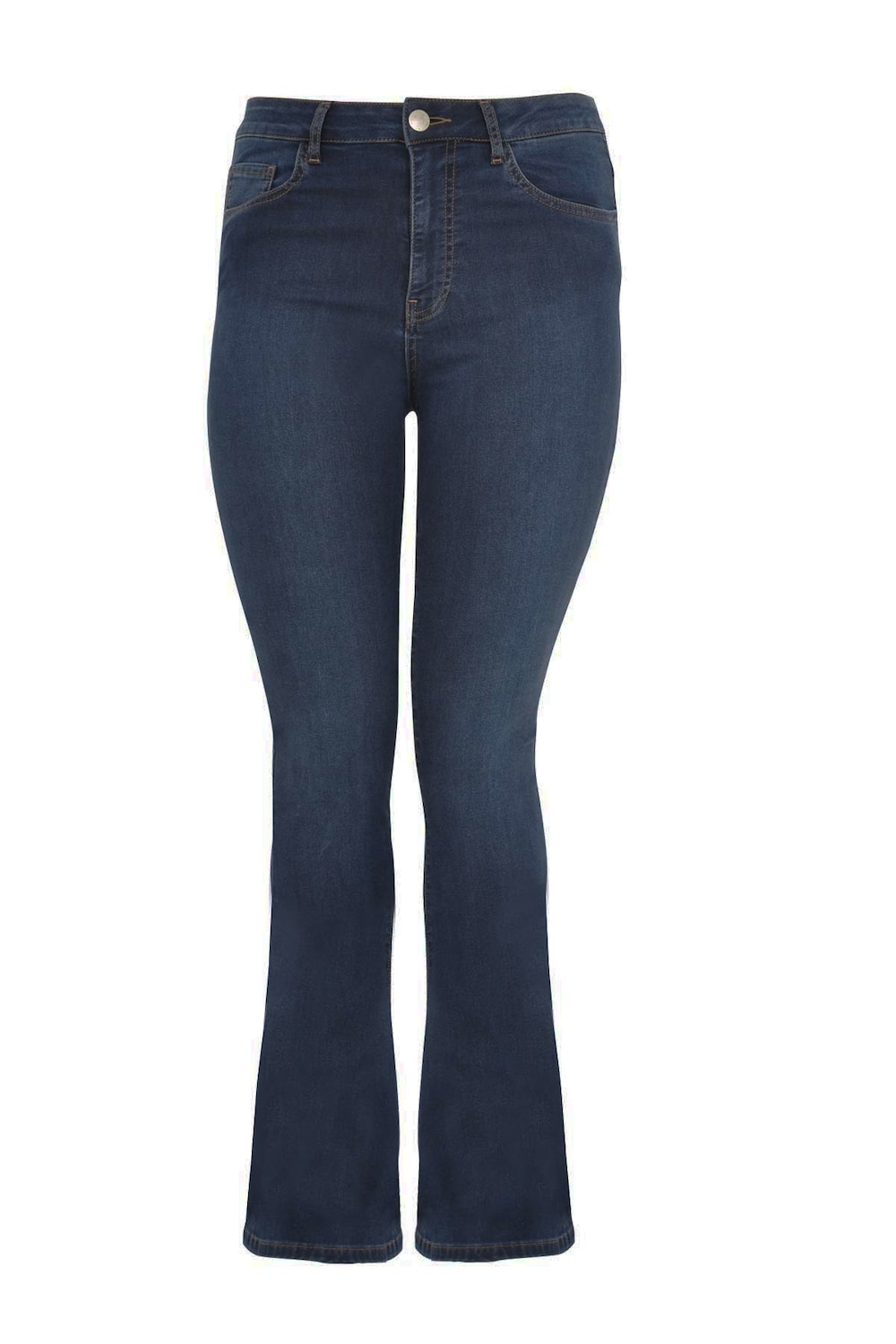 Große Größen Jeans Flare Fit, Damen, grau, Größe: 54, Baumwolle/Polyester, Happy Size DE Women von YOEK