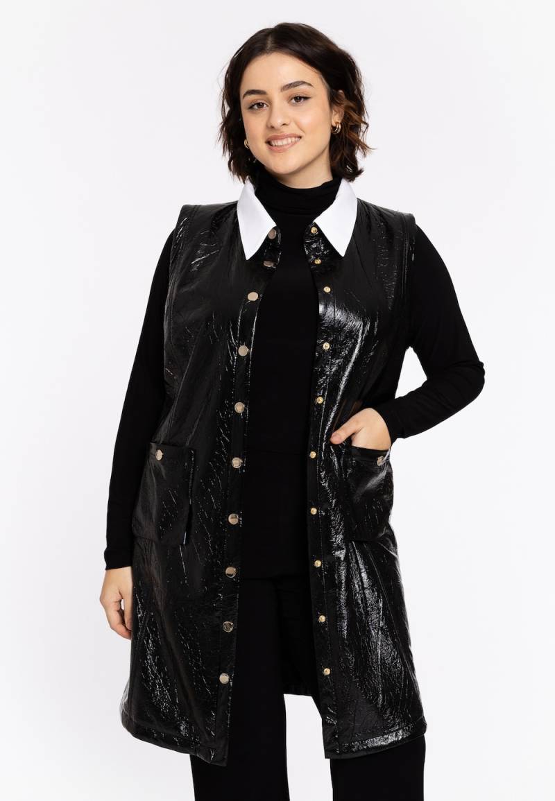 Große Größen Kleid ärmellos, Damen, schwarz, Größe: 46/48, Happy Size DE Women von YOEK