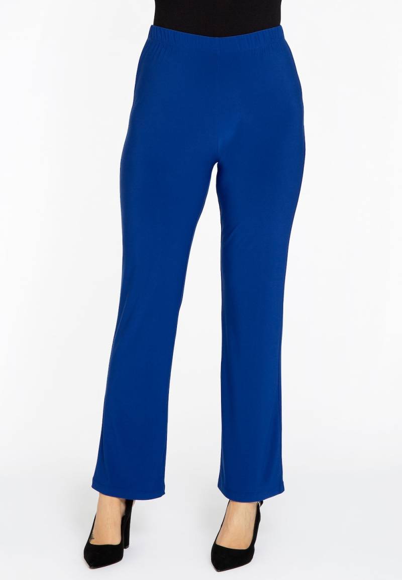 Große Größen Legging Einfarbig, Damen, blau, Größe: 50/52, Polyester, Happy Size DE Women von YOEK