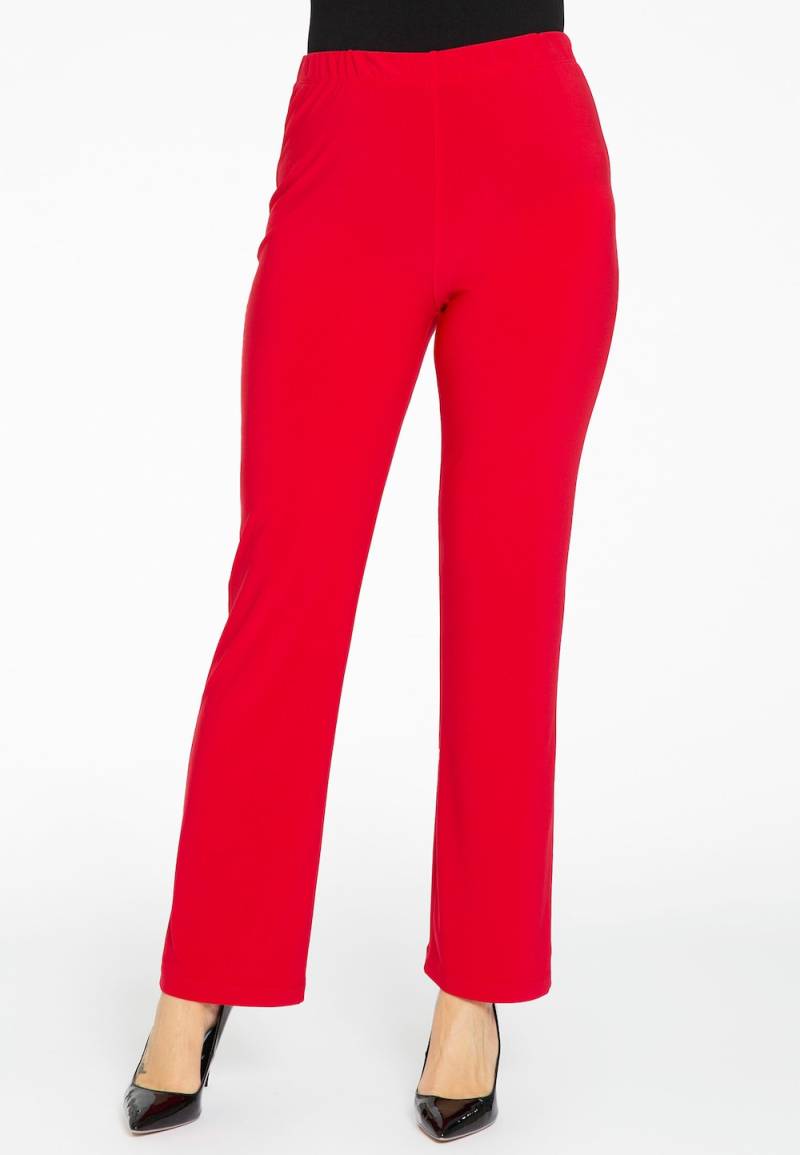 Große Größen Legging Einfarbig, Damen, rot, Größe: 58/60, Polyester, Happy Size DE Women von YOEK