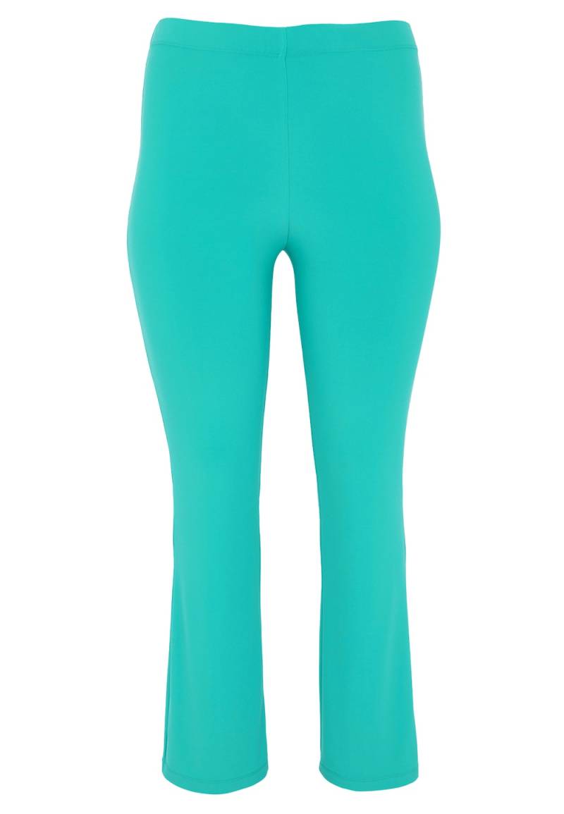 Große Größen Legging Einfarbig, Damen, türkis, Größe: 58/60, Polyester, Happy Size DE Women von YOEK