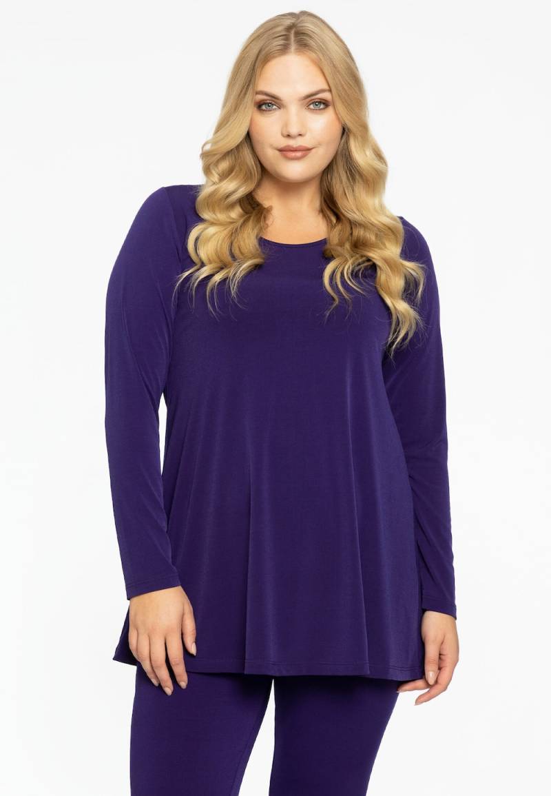 Große Größen T-Shirt Langarm, Damen, lila, Größe: 42/44, Polyester, Happy Size DE Women Große Größen T-Shirt Langarm, Damen, lila, Größe: 42/44, Polyester, Happy Size DE Women von YOEK