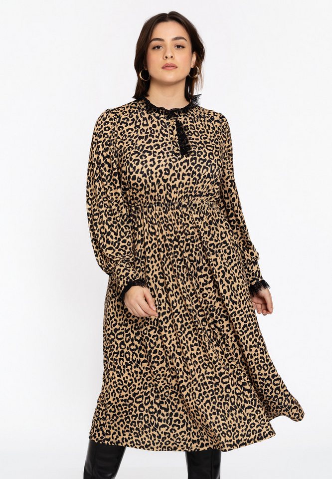 YOEK A-Linien-Kleid Damen Kleid mit Druck von YOEK