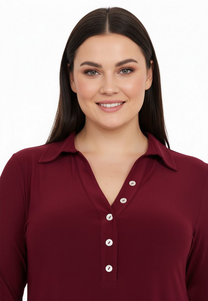 YOEK A-Linien-Kleid Damen Kleid mit V-Ausschnitt von YOEK