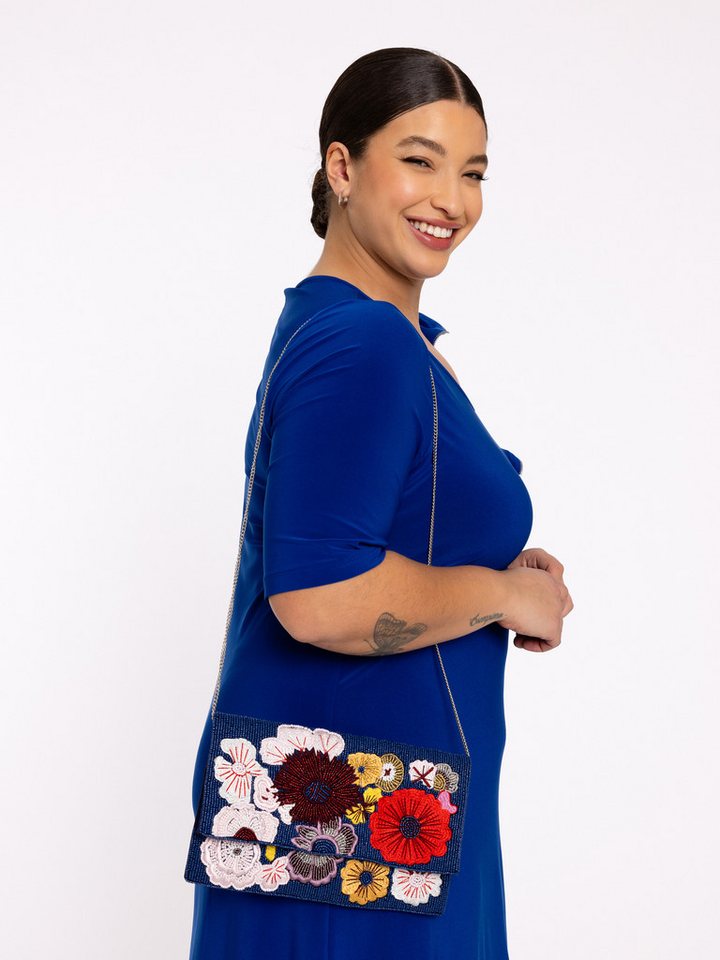 YOEK Abendtasche Damen Tasche mit Blumenmuster von YOEK