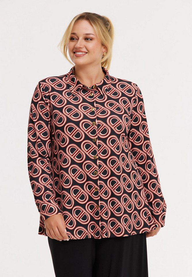 YOEK Blusentop Damen Bluse mit Druck YOEK Blusentop Damen Bluse mit Druck von YOEK