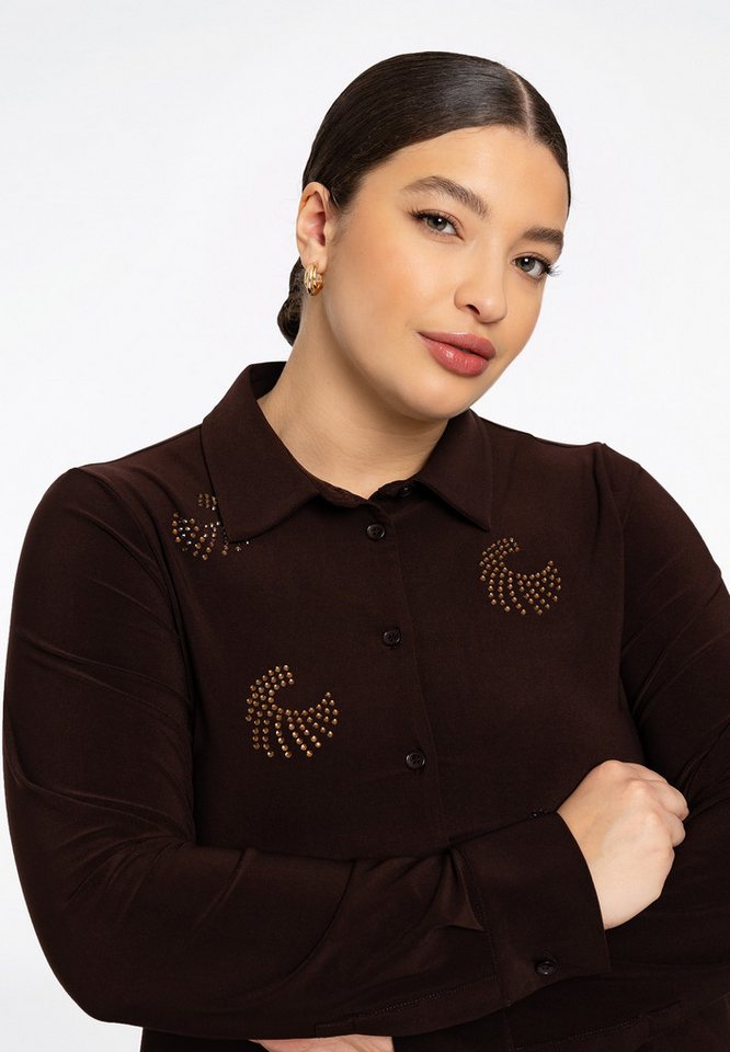 YOEK Blusentop Damen Bluse mit Langarm von YOEK