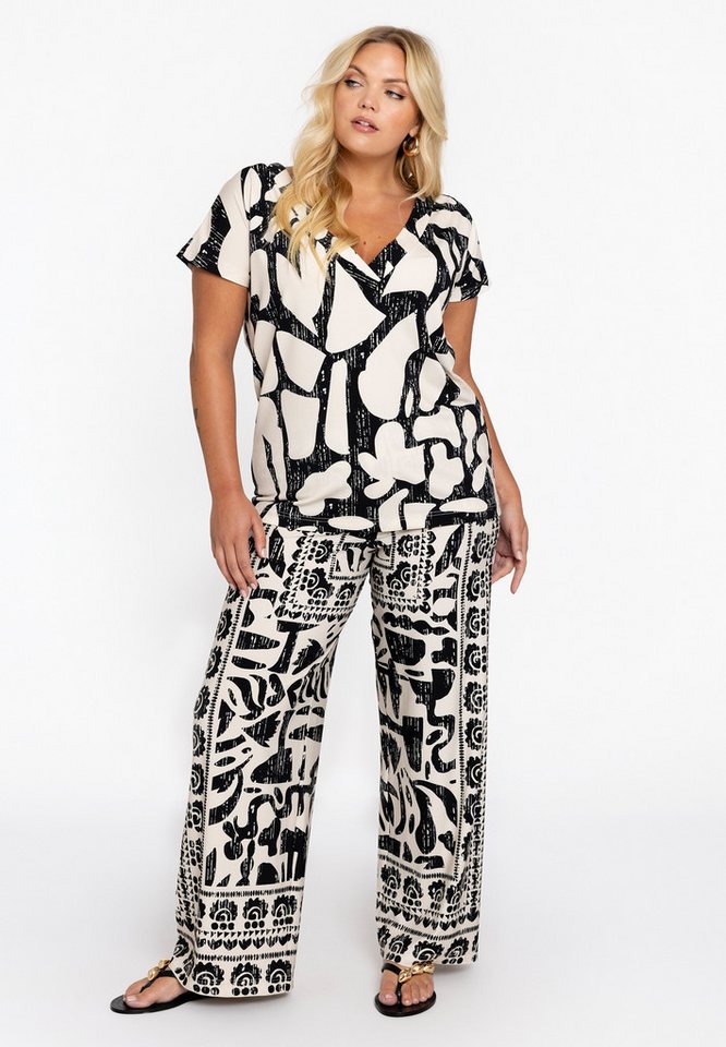 YOEK Bootcuthose Damen Hose mit Druck von YOEK