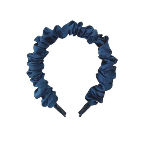 YOEMAYUNER Gerafftes Stirnband, niedlich, plissiert, elegant, hart, Stirnband für Damen, modischer Haarschmuck für Mädchen, 1 Stück, Dunkelblau YOEMAYUNER Gerafftes Stirnband, niedlich, plissiert, elegant, hart, Stirnband für Damen, modischer Haarschmuck für Mädchen, 1 Stück, Dunkelblau von YOEMAYUNER