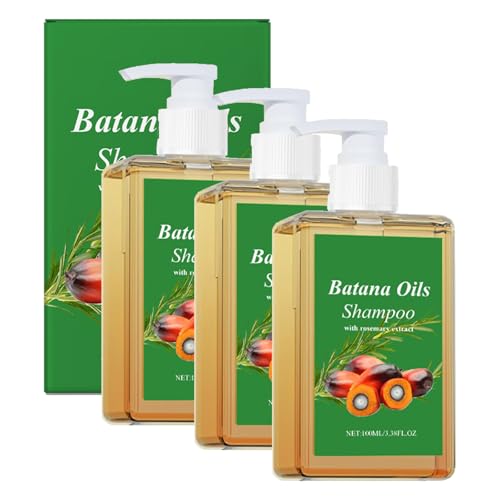 Batanas-Öl-Shampoo – 100 ml natürliches Rosmarin-Haarwuchs-Shampoo für fettiges und trockenes Haar, organische Anti-Haarausfall-Formel, die geschädigtes Haar für Männer und Frauen repariert (3) von YOENBG