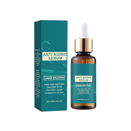 Feuchtigkeitsspendendes Anti-Aging-Gesichtsserum für Frauen – Flüssiglösung mit Vitamin C und Hyaluronsäure zur Reduzierung von Falten, Aufhellung des Hauttons und Aufpolsterung der Haut (1) von YOENBG