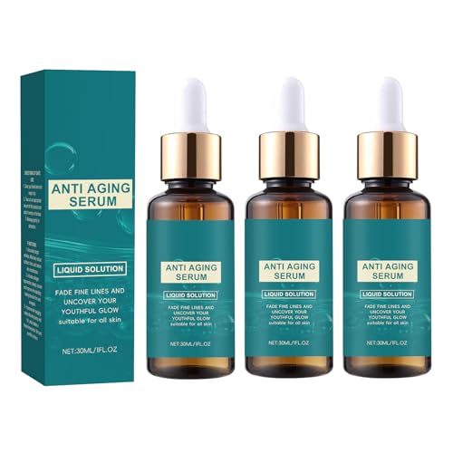 Feuchtigkeitsspendendes Anti-Aging-Gesichtsserum für Frauen – Flüssiglösung mit Vitamin C und Hyaluronsäure zur Reduzierung von Falten, Aufhellung des Hauttons und Aufpolsterung der Haut (3) von YOENBG