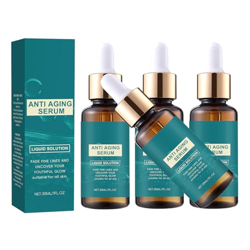 Feuchtigkeitsspendendes Anti-Aging-Gesichtsserum für Frauen – Flüssiglösung mit Vitamin C und Hyaluronsäure zur Reduzierung von Falten, Aufhellung des Hauttons und Aufpolsterung der Haut (4) von YOENBG