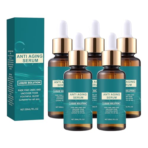 Feuchtigkeitsspendendes Anti-Aging-Gesichtsserum für Frauen – Flüssiglösung mit Vitamin C und Hyaluronsäure zur Reduzierung von Falten, Aufhellung des Hauttons und Aufpolsterung der Haut (5) von YOENBG