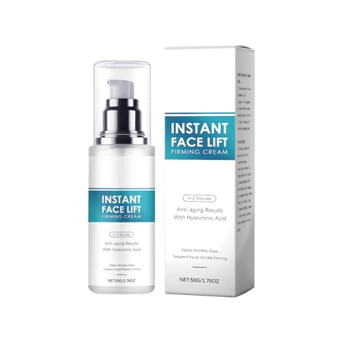 Sofortige Gesichtsstraffungscreme – Hautstraffendes Serum für Frauen, Anti-Aging-Faltencreme mit Kollagen und Hyaluronsäure, 50 ml Straffungsserum für Gesicht und schlaffe Haut (1) von YOENBG