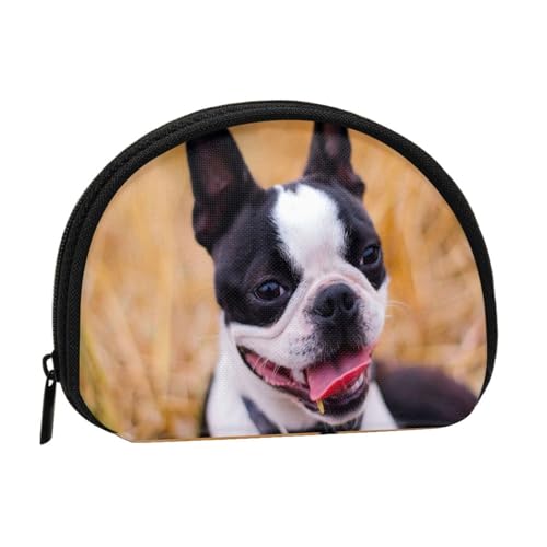 Boston Terrier Bokeh Hunde Haustiere Boston Terrier Kleine Aufbewahrungstasche für Make-up-Damenbinden, Kosmetik-Geldbörse für Damen von YOFIEN