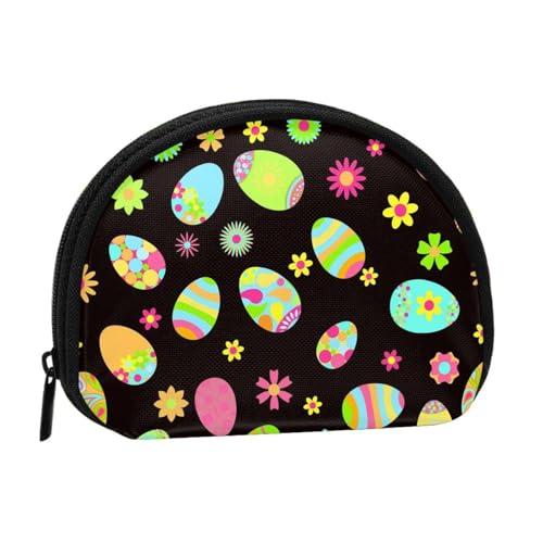 Frohe Ostern, Bunte Ostereier, kleine Aufbewahrungstasche für Make-up-Damenbinden, Kosmetik-Geldbörse für Damen von YOFIEN