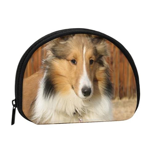 Schöne Sheltie-Hunderasse, kleine Aufbewahrungstasche für Make-up-Damenbinden, Kosmetik-Geldbörse für Damen von YOFIEN