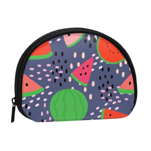 Sommerfrucht-Wassermelonen-Design, kleine Aufbewahrungstasche für Make-up-Damenbinden, Kosmetik-Geldbörse für Damen von YOFIEN