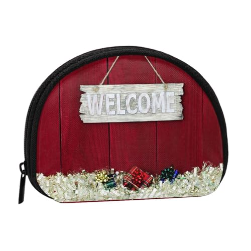 Willkommen, Freunde, Weihnachten, kleine Aufbewahrungstasche für Make-up-Damenbinden, Kosmetik-Geldbörse für Damen von YOFIEN