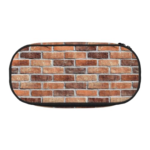 YOFIEN Alte Ziegelmauer, kleines Federmäppchen, große Kapazität, Federmäppchen, Büro-Schreibwaren-Organizer von YOFIEN