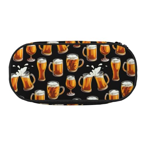 YOFIEN Bierglas, kleines Federmäppchen, großes Fassungsvermögen, Federmäppchen, Büro-Schreibwaren-Organizer von YOFIEN