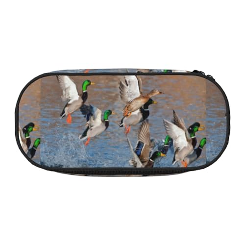 YOFIEN Entenjagd, kleines Federmäppchen, große Kapazität, Federmäppchen, Büro-Schreibwaren-Organizer von YOFIEN