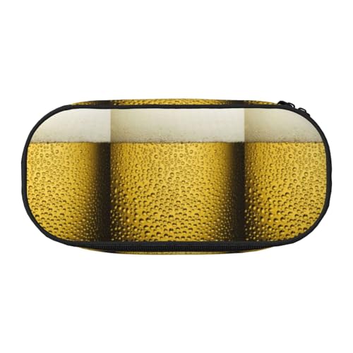 YOFIEN Nahaufnahme Bierglas, kleines Federmäppchen, großes Fassungsvermögen, Federmäppchen, Büro-Schreibwaren-Organizer von YOFIEN