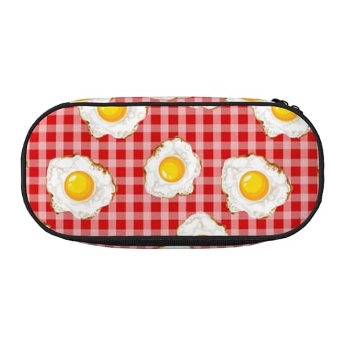 YOFIEN Spiegeleier, kleines Federmäppchen, großes Fassungsvermögen, Federmäppchen, Büro-Schreibwaren-Organizer von YOFIEN