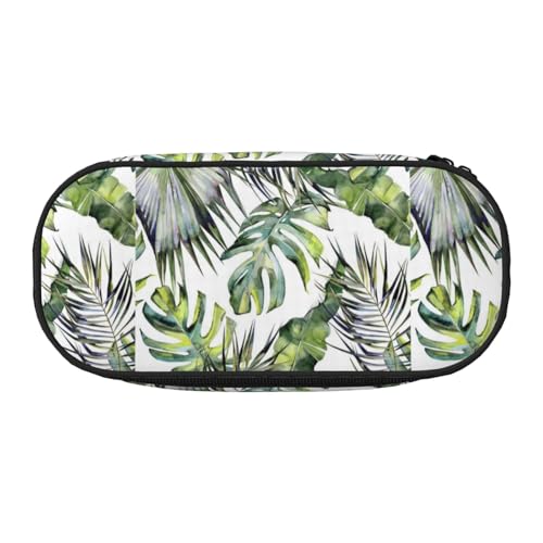 YOFIEN Tropischer Garten, kleines Federmäppchen, große Kapazität, Federmäppchen, Büro-Schreibwaren-Organizer von YOFIEN