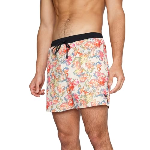 YOGA CROW Flow Herren-Trainings-Shorts, schnelltrocknend, mittelkompressionsfähiges Innenfutter, Reißverschlusstasche, Hot Yoga, Fitnessstudio, Laufen, Sand Floral, Mittel YOGA CROW Flow Herren-Trainings-Shorts, schnelltrocknend, mittelkompressionsfähiges Innenfutter, Reißverschlusstasche, Hot Yoga, Fitnessstudio, Laufen, Sand Floral, Mittel von YOGA CROW