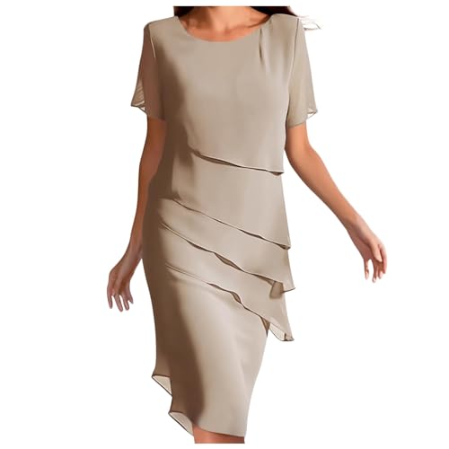 Damen Kleider Festlich Lang Kleid Grau RüCkenfrei Samtkleid Cocktailkleid Neckholder Kleid Chiffon Hemdblusenkleid Leinen Gast Hochzeit Kleid Kleider FüR Mollige Frauen Hochzeit Jeanskleider Kleid von YOGALULU