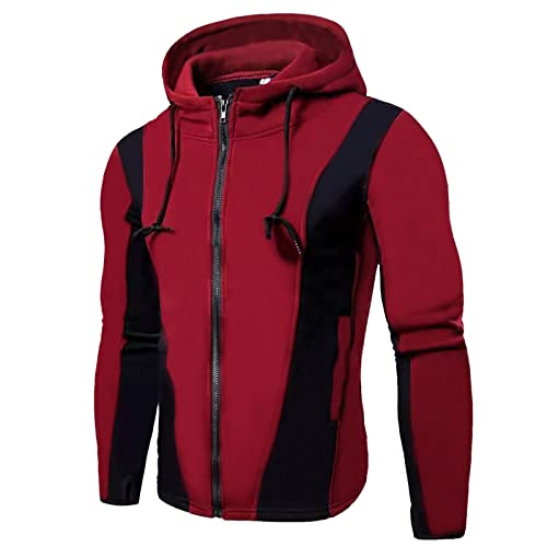 YOGALULU Laufgewand Herren Herbst- und Winter-Set für Herren plus Samt-Selbstanbau-Nähjacke, Hosenanzug, Kapuzenpullover, Hose, zweiteilig Jogging Kinder Anzug von YOGALULU