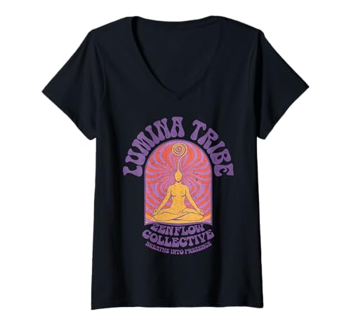 Damen Streetwear Aesthetic Retro Mode Vintage Damen Herren Yoga T-Shirt mit V-Ausschnitt Damen Streetwear Aesthetic Retro Mode Vintage Damen Herren Yoga T-Shirt mit V-Ausschnitt von YOGO / Lustig Yoga Funny Y2K für Mädchen und Junge