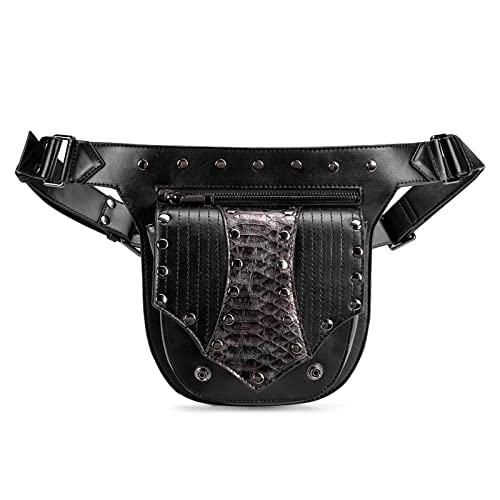 Gürteltasche, multifunktional, echtes Leder, Hüfttasche, für Damen und Herren, mehrere Taschen von YOGOTEU