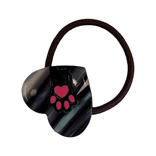 Schöne Haarspange mit süßem geflochtenem Pferdeschwanz, Herz-Haarspange für Damen, Haarnadeln F von YOGOTEU