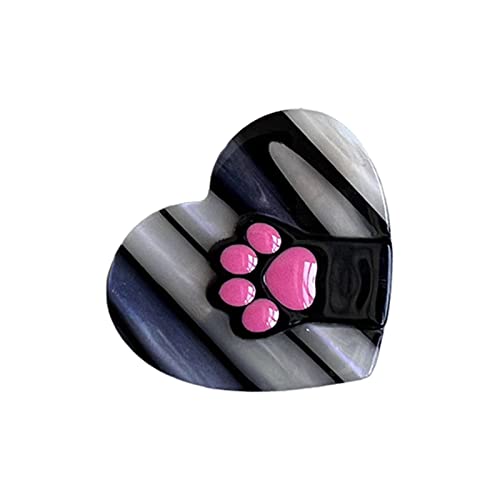 Schöne Haarspange mit süßem geflochtenem Pferdeschwanz, Herz-Haarspange für Damen, Haarnadeln F von YOGOTEU