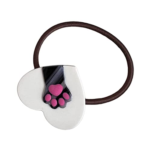 Schöne Haarspange mit süßem geflochtenem Pferdeschwanz, Herz-Haarspange für Damen, Haarnadeln F von YOGOTEU