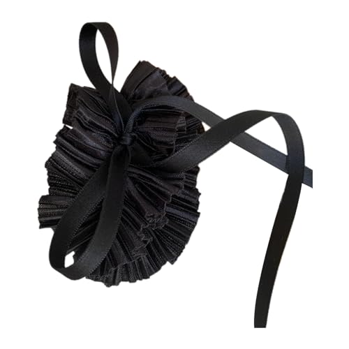 YOGOTEU Haargummis, Temperament, elastische Haargummis für Mädchen, gerüschter Rand, Haarseil, Make-up, Frühlingshaarseil für Mädchen, Haarstyling-Zubehör von YOGOTEU