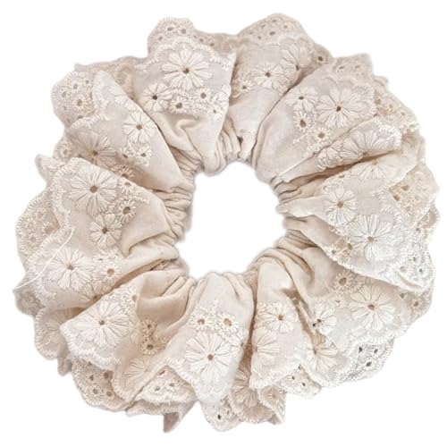 YOGOTEU Haargummis, praktisches Haargummi, elastisches Haargummi, Spitzenbesatz, Pferdeschwanz, Haargummi für Mädchen, Haarstyling-Werkzeug von YOGOTEU