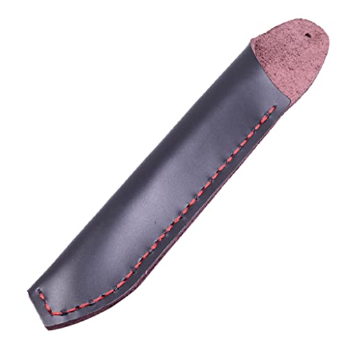 YOGOTEU Retro-Füllfederhalter-Etui aus öligem Leder, hübsch geschnitztes Leder, Stifttasche, Geschenk für Studenten, Erwachsene, Stifteetui für Planer, Notizbuch von YOGOTEU