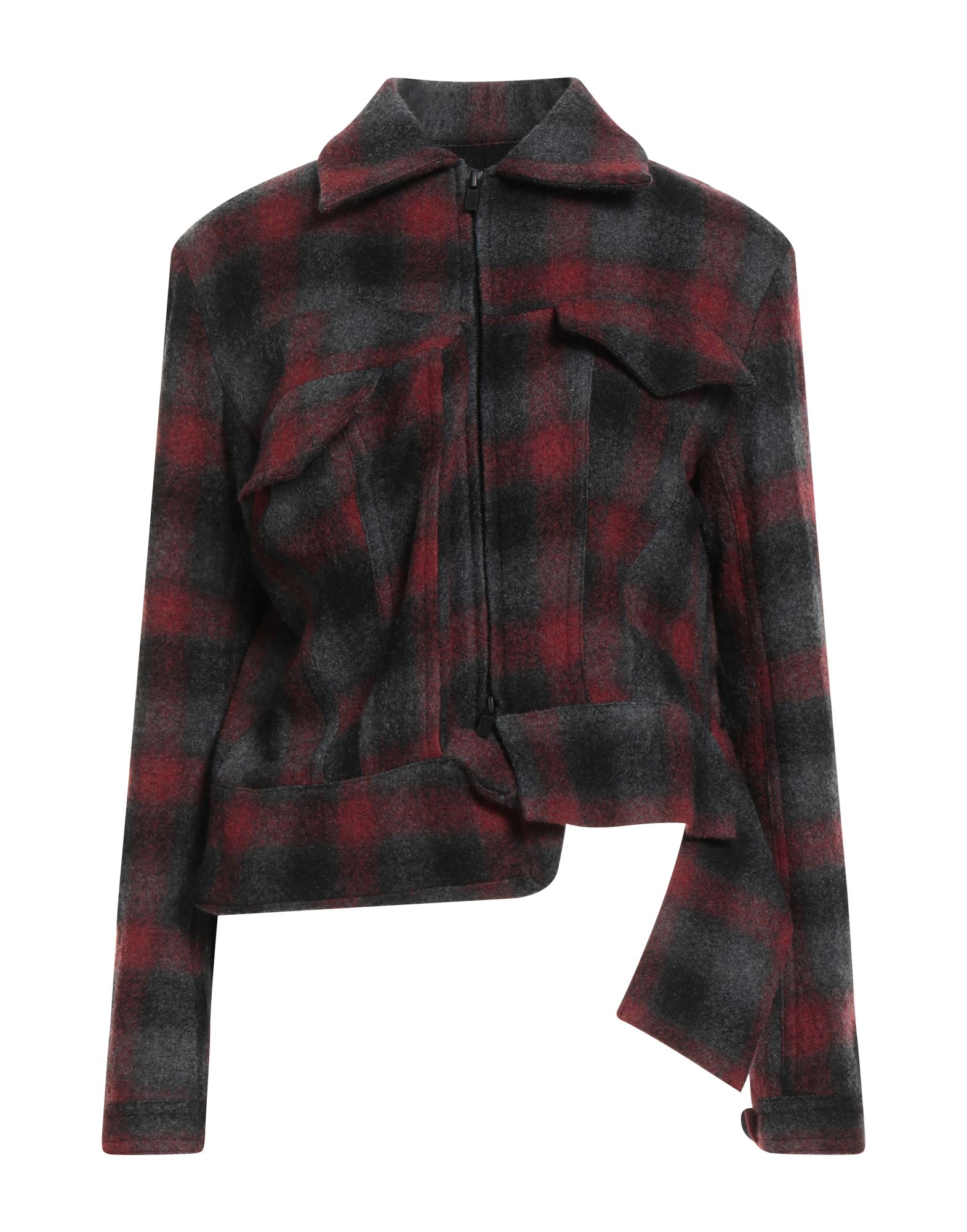 YOHJI YAMAMOTO Jacke & Anorak Damen Braungrau YOHJI YAMAMOTO Jacke & Anorak Damen Braungrau von YOHJI YAMAMOTO