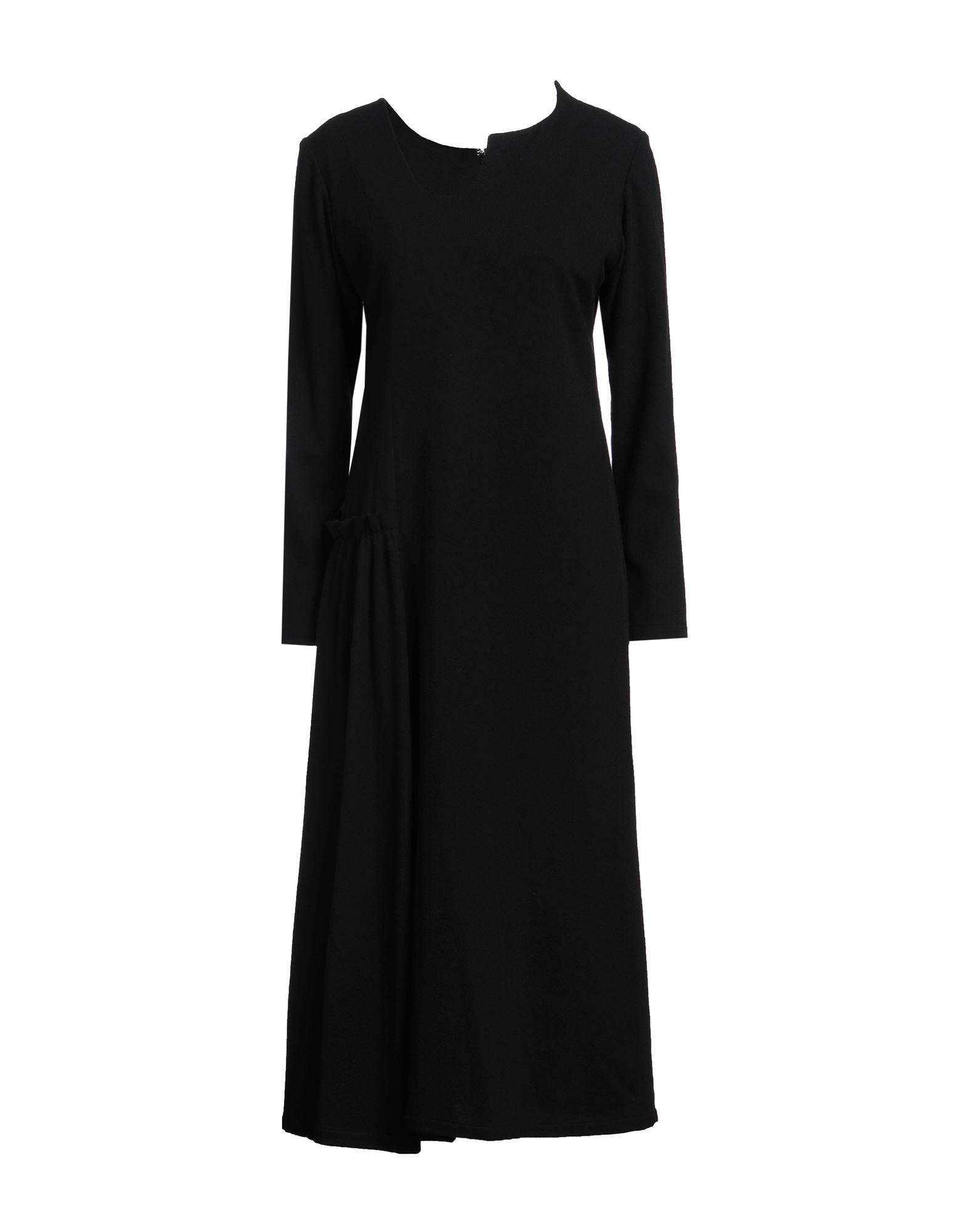YOHJI YAMAMOTO Midi-kleid Damen Schwarz YOHJI YAMAMOTO Midi-kleid Damen Schwarz von YOHJI YAMAMOTO