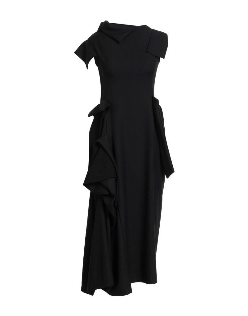 YOHJI YAMAMOTO Midi-kleid Damen Schwarz von YOHJI YAMAMOTO