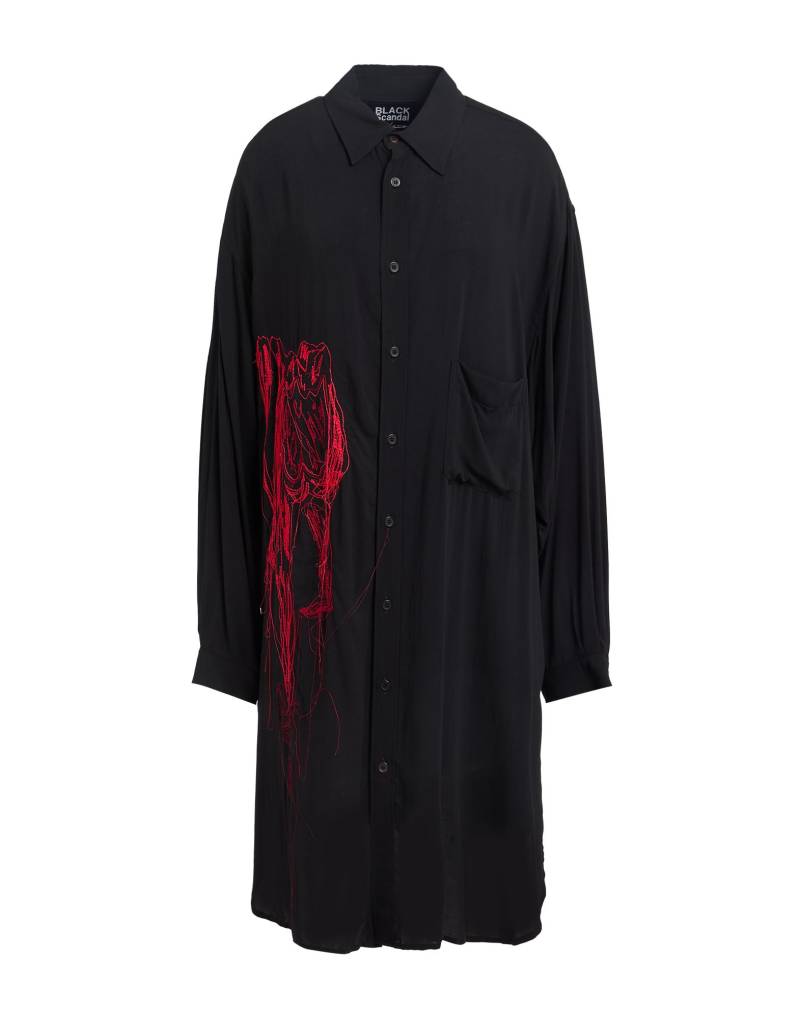 YOHJI YAMAMOTO Midi-kleid Damen Schwarz von YOHJI YAMAMOTO