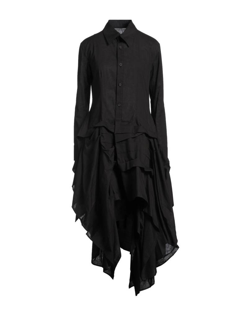 YOHJI YAMAMOTO Midi-kleid Damen Schwarz von YOHJI YAMAMOTO