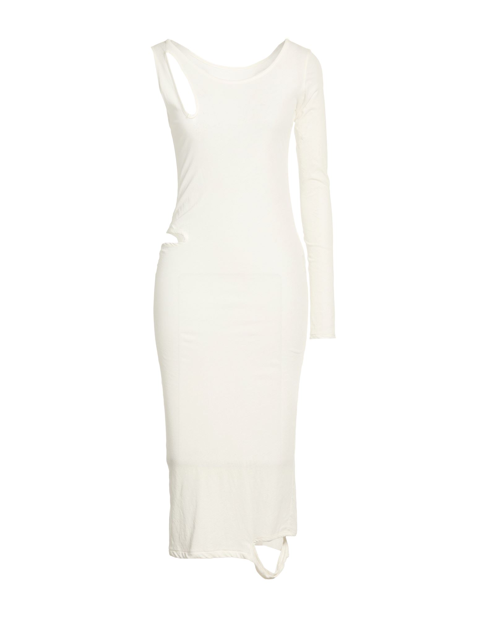 YOHJI YAMAMOTO Midi-kleid Damen Weiß von YOHJI YAMAMOTO