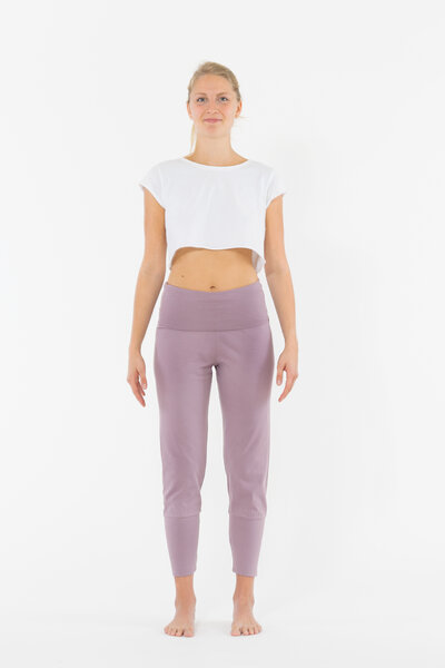 YOIQI Yoga Leggings aus Bio-Baumwolle mit hohem Bund und weitem Bein von YOIQI