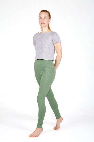 YOIQI Yoga Leggings aus Bio-Baumwolle mit hohem Bund von YOIQI