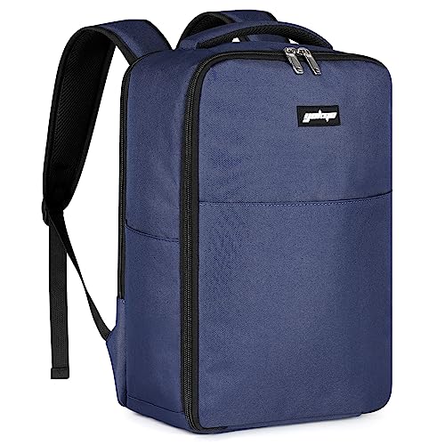 YOKGO Handgepäck Rucksack für Ryanair 40x20x25 cm, 20L Tasche Reiserucksack, Laptop Rucksack 14 Zoll Damen & Herren,Untersitz-Kabinentasche Rucksack Handgepäck-Reise Travel Rucksack Flugzeug Blau von YOKGO